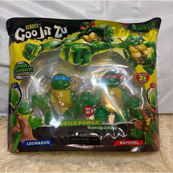 Heroes of Goo Jit Zu Teenage Mutant Ninja Turtles Power Team Leonardo Raphael - Picture 3 of 3